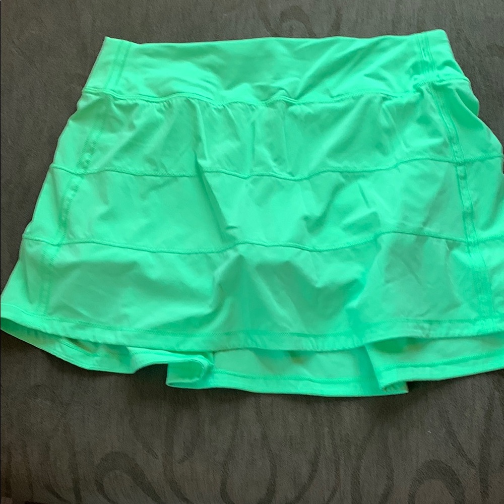 lululemon Pace rival lime Green Skort size 6